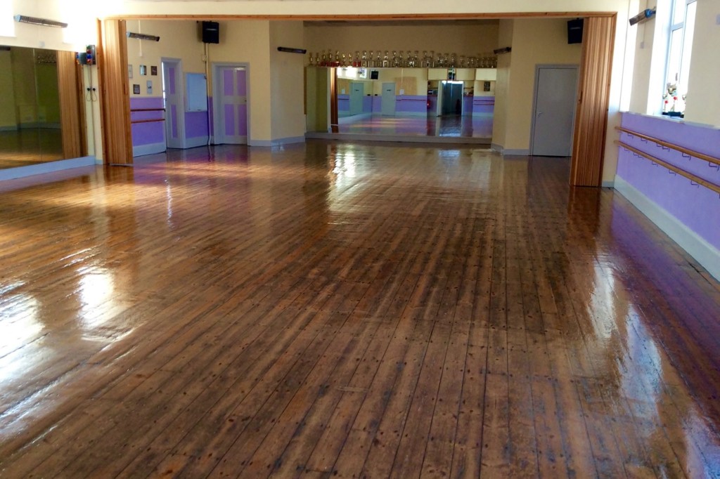 Lot: 72 - FORMER DANCE STUDIO AND TWO-BEDROOM FLAT - Ground floor hall before the vandals